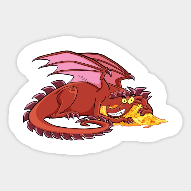 Gold lover Sticker by Slack Wyrm